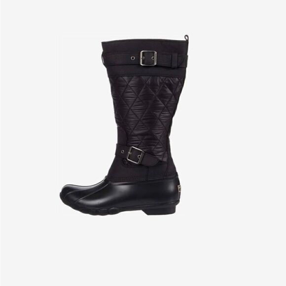 Sperry Saltwater Tall Buckle Nylon Quilt black size 5 - Picture 2 of 13